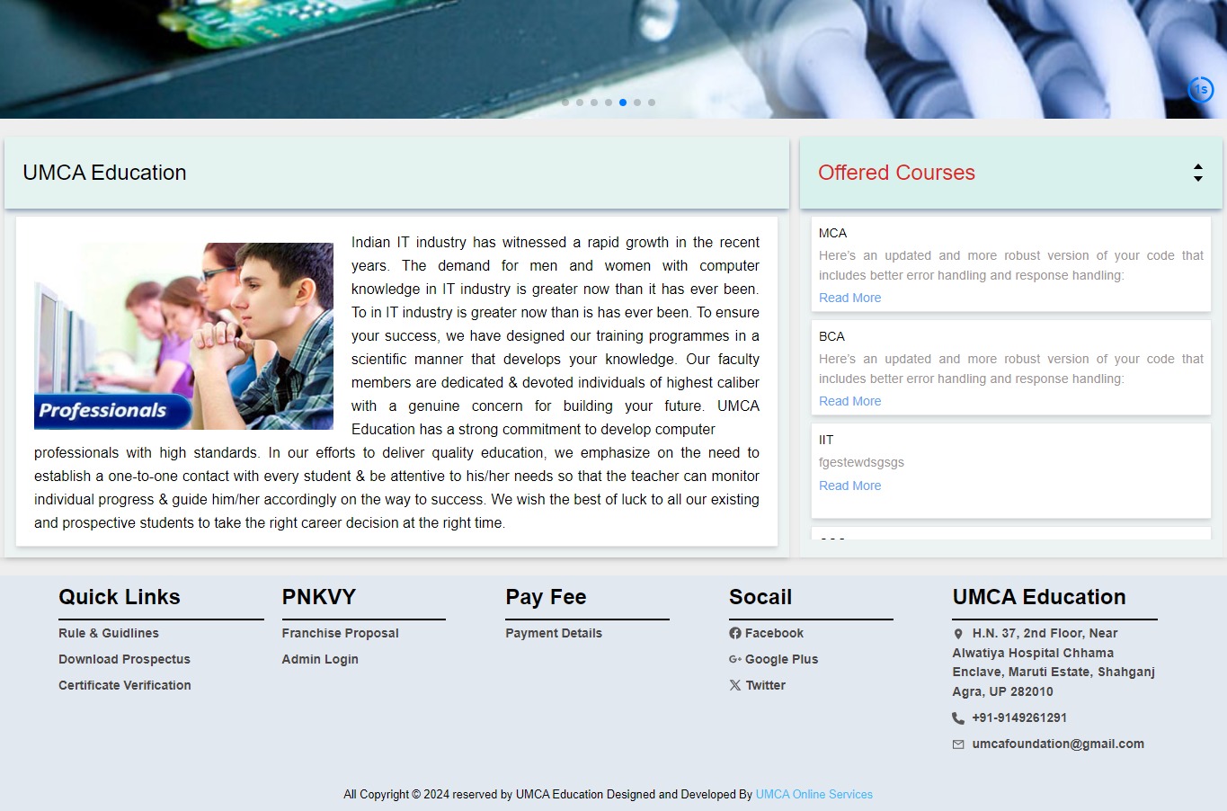 UMCA Education